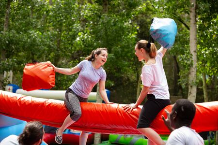 Relay Races and Physical Challenges for Group Camp Fun